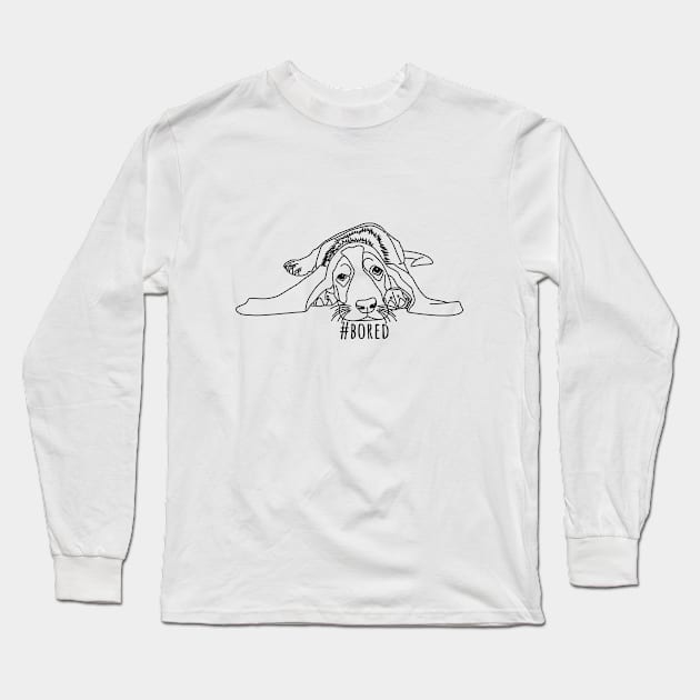 Bored puppy Long Sleeve T-Shirt by AriDesign